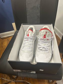 Air Jordan Low White Red Sneakers