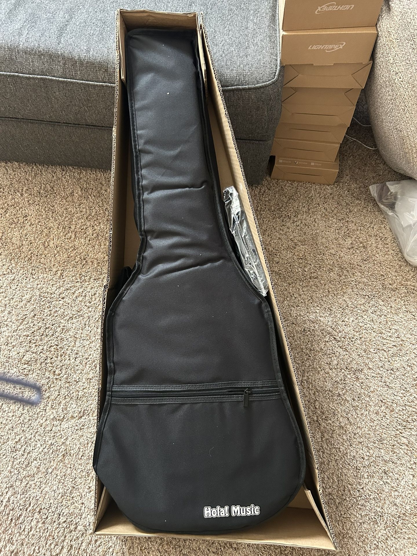 Hola! Music LEFT Handed 36in Acoustic Guitar Bundle