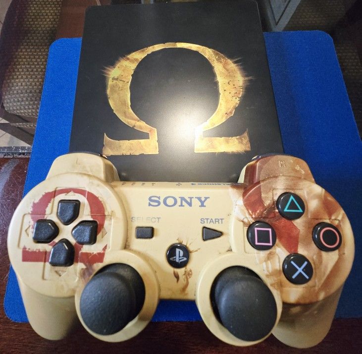 God Of War Controller And Game