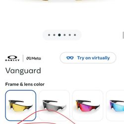 Meta Oakley Vangaurd Brand New Factory Sealed Black/Prizm 24K