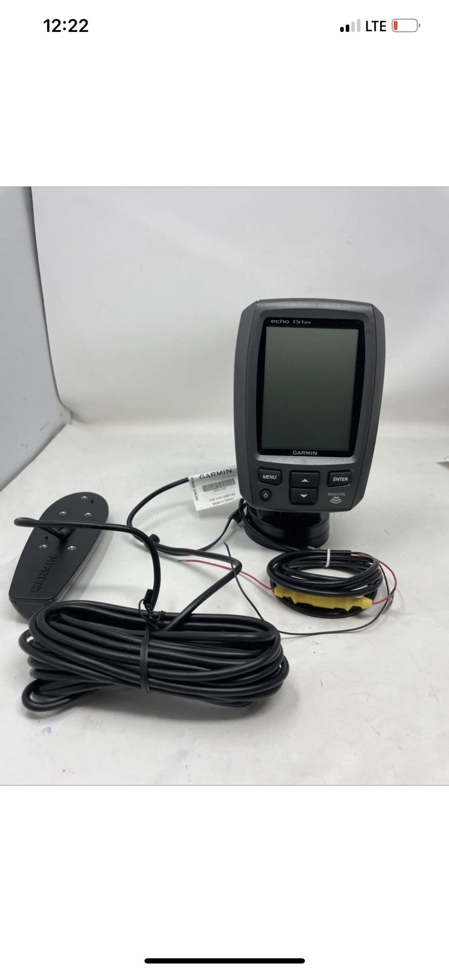 Garmin Echo 151DV Sonar Fish Finder Works Perfect Condition
