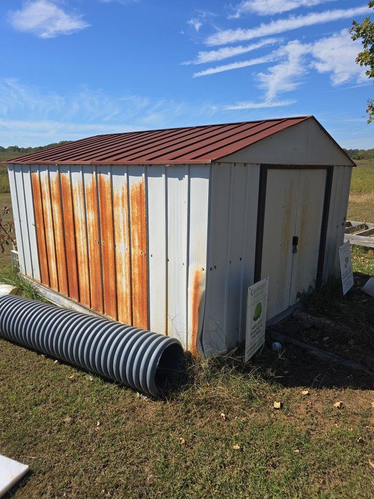 🛠 8x8 Metal Storage Shed – Solid, Great for Tools or Lawn Equipment