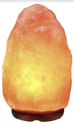 Himalayan Salt Lamp,Hand Carved Crystal Glow Rock Lamps Dimmable with Wooden Base, UL Cord & Bulb, 6-11lbs,7-9 Inch