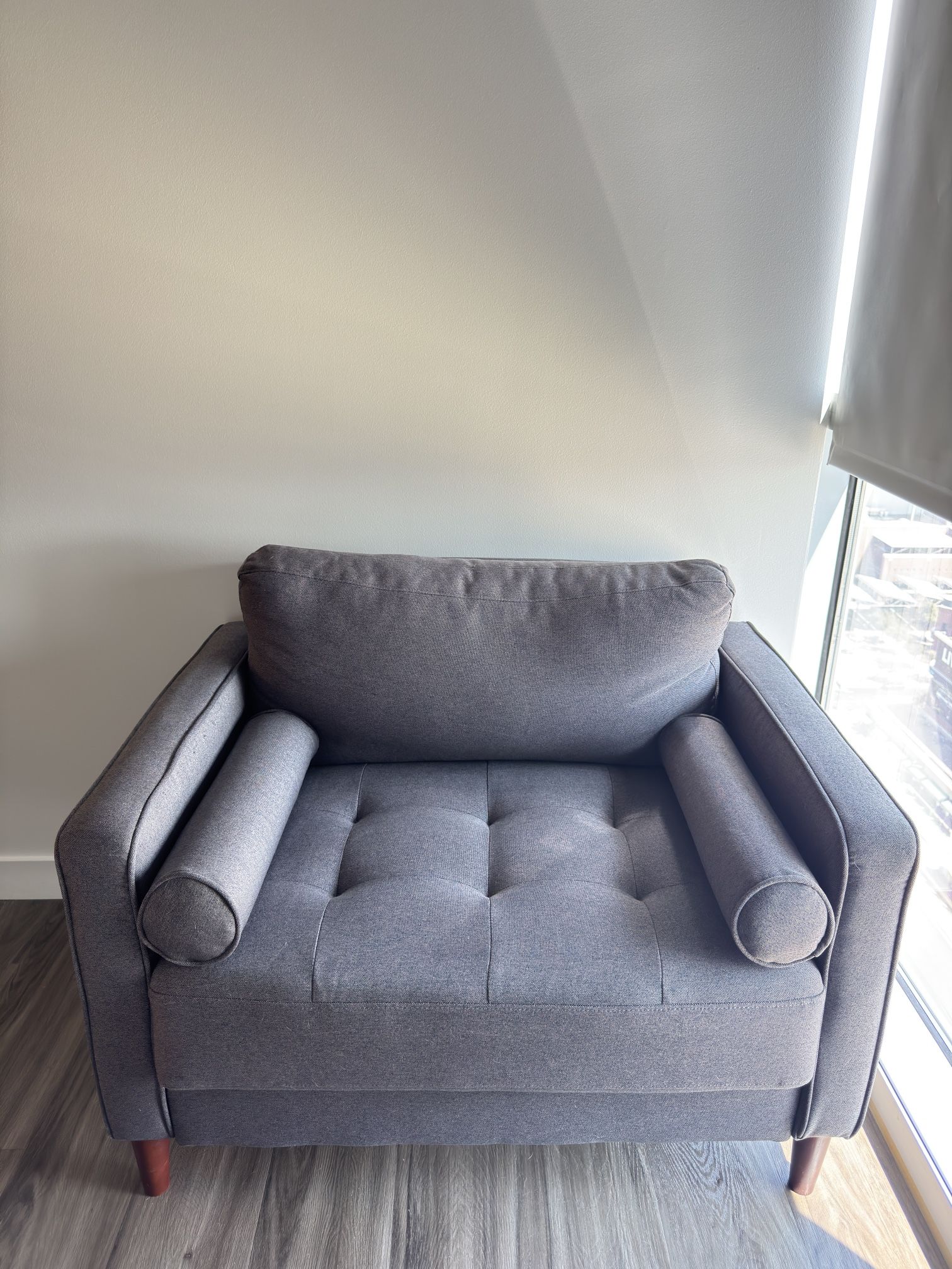 Square Arm Tufted Club Chair