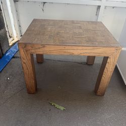 Wood coffee end table