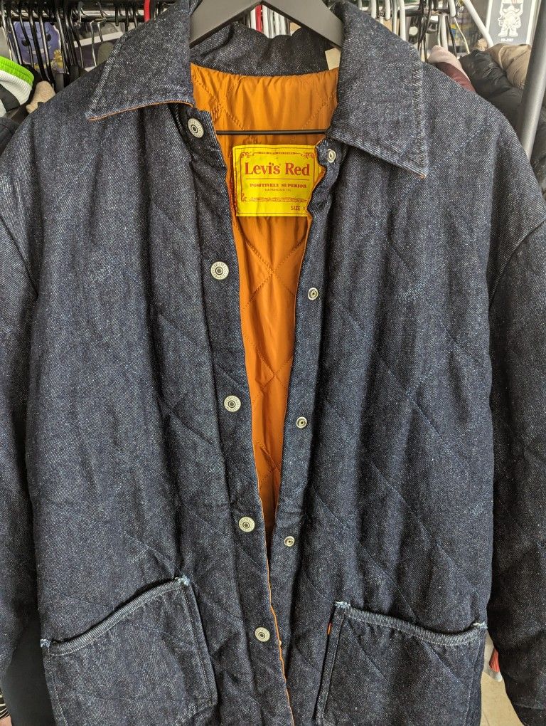 Size XS Levi's Red Men’s Original Denim Jacket Positively Superior Reversible