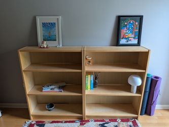 Two bookshelves