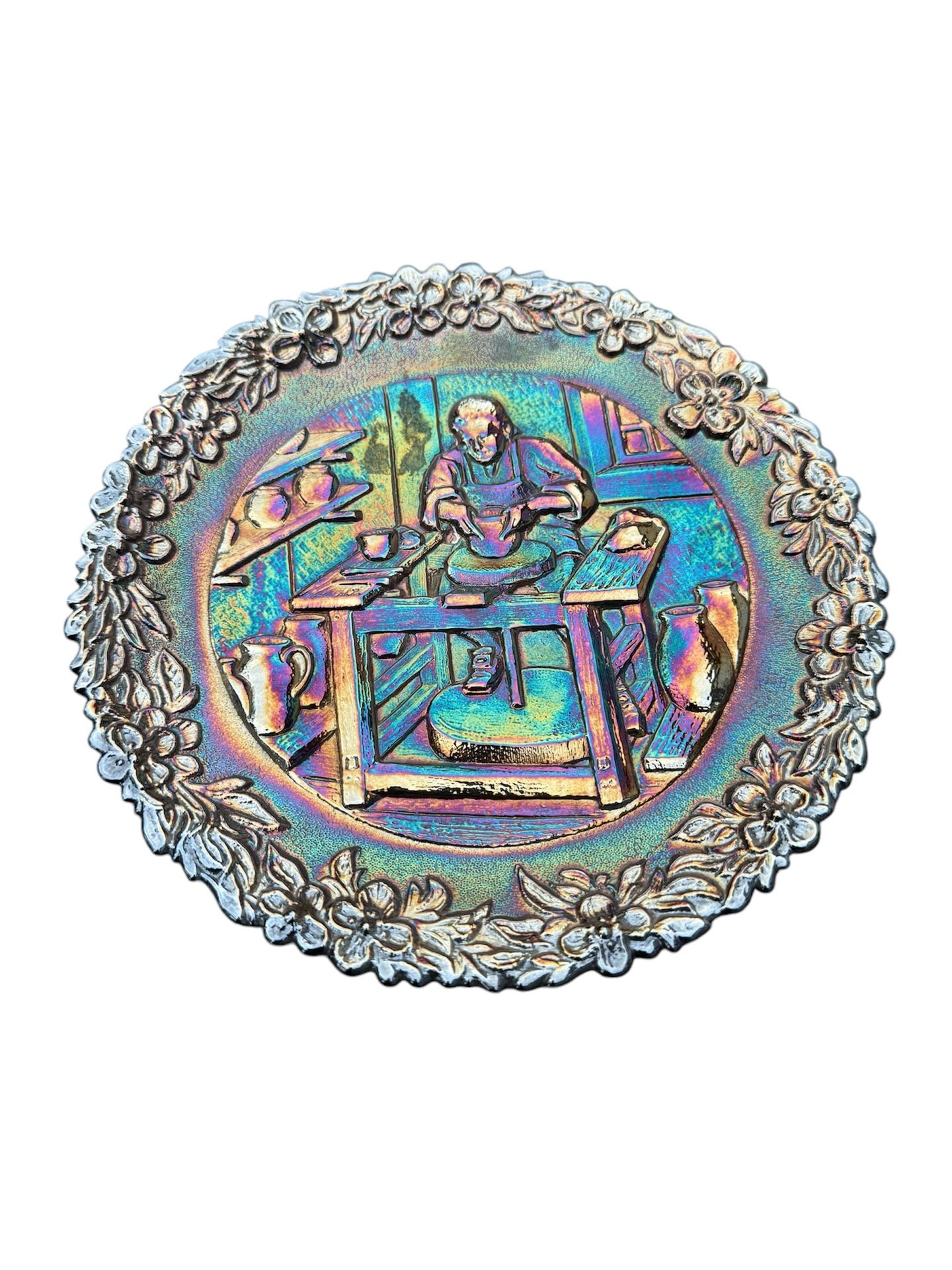 Vintage Fenton Carnival Glass Plate