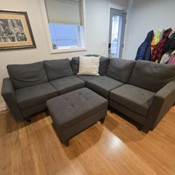 L-shaped 84 In Modular Couch