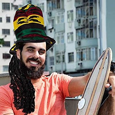 Rasta Man Waikiki Bucket Hat Silver Ring Top Hat Visor Bikini Swim Suit