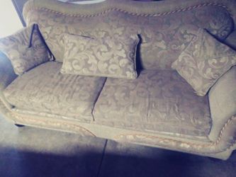 Couch and love seat set both in good condition