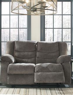 Tulen Gray Reclining Loveseat