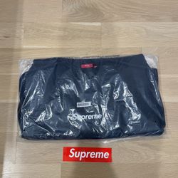 Supreme Washed Box Logo Crewneck Navy Size XL 