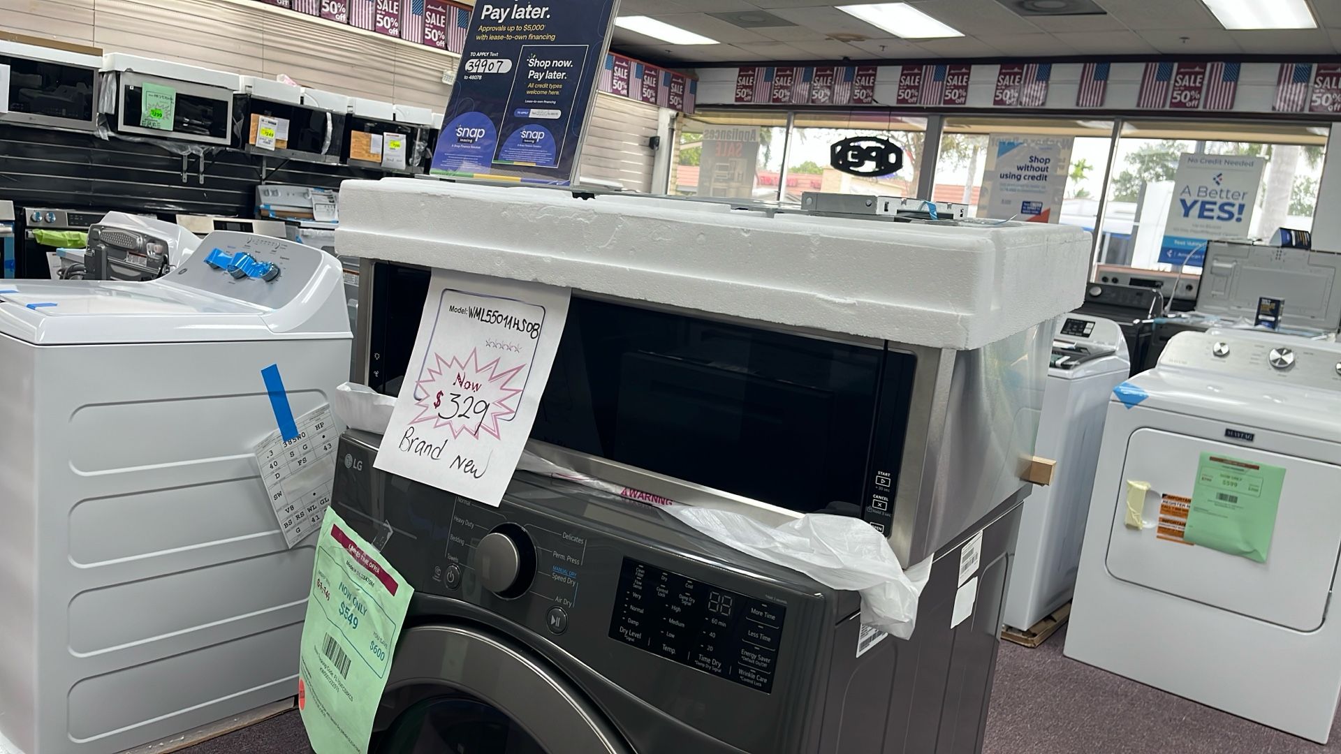 Microwave Stainless Steel New 1 Year Warranty