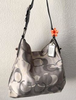 Coach optic grey purse