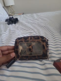Nine West Leopard Print Zippered Coin Pouch