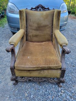 Project chair, nice carving