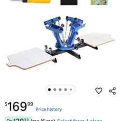 Silkscreen 4 Color 2 Station Press