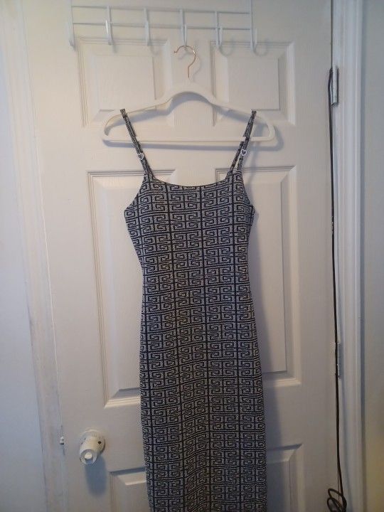 Silver and Black Women's Dress