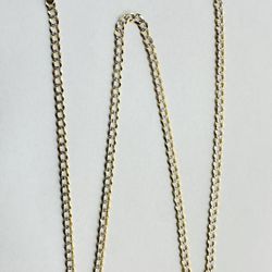 14K Diamond-Cut Gold Cuban Chain 