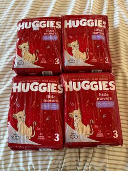 Huggies size 3 diaper bundle