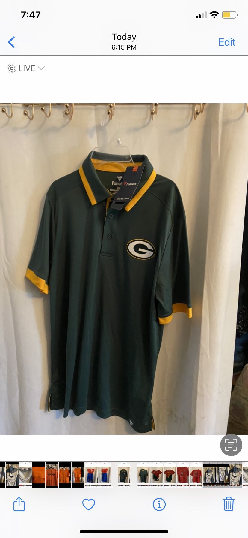 Green Bat Shirt Size M