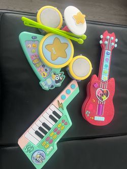 bluey and gabby doll house instruments
