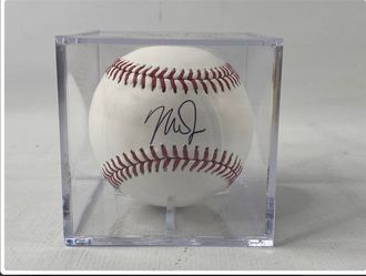 Anaheim  Angels Mike Trout signed baseball coa included