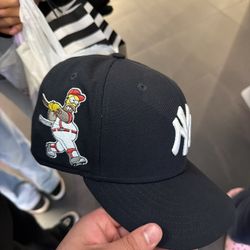 Simpsons Yankees Hat- 7 3/8