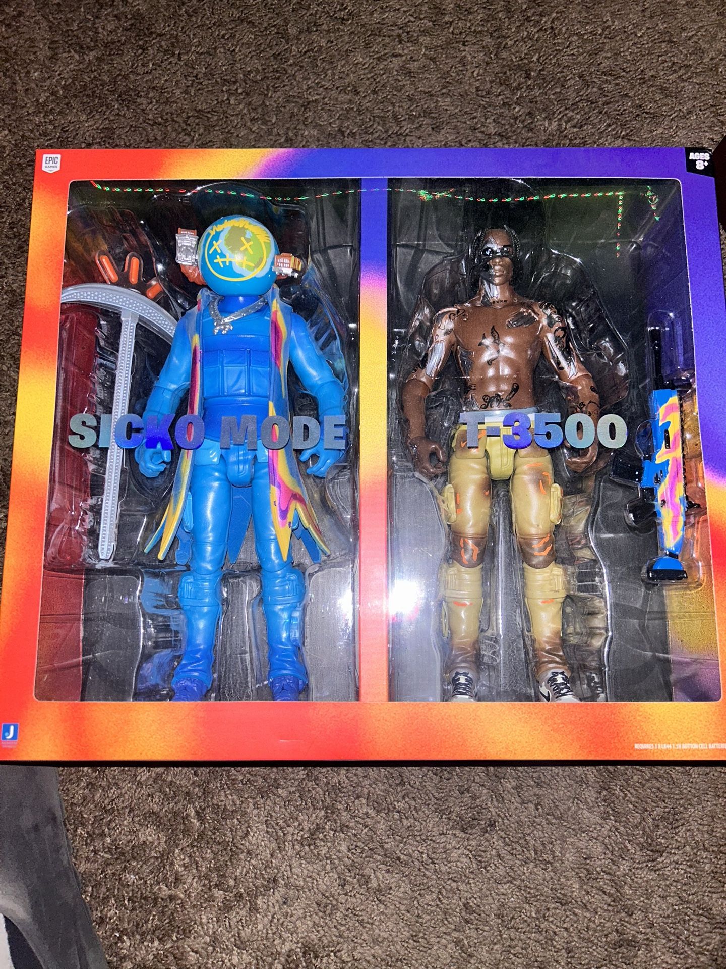 Travis Scott Cactus Jack Fortnite 12” Action Figure Duo Set for