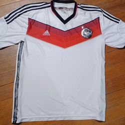 Men's Size 2XLARGE Adidas White Germany 2014 World Cup Soccer Jersey 