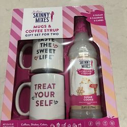Skinny Mixes Mugs And Coffee Syrup Gift Set 