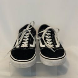 Vans Old Skool Black/White Suede Skate Sneakers Men’s Size 8.5