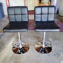 Bar Stool Swivel Chairs Adjustable Black Bar Chairs