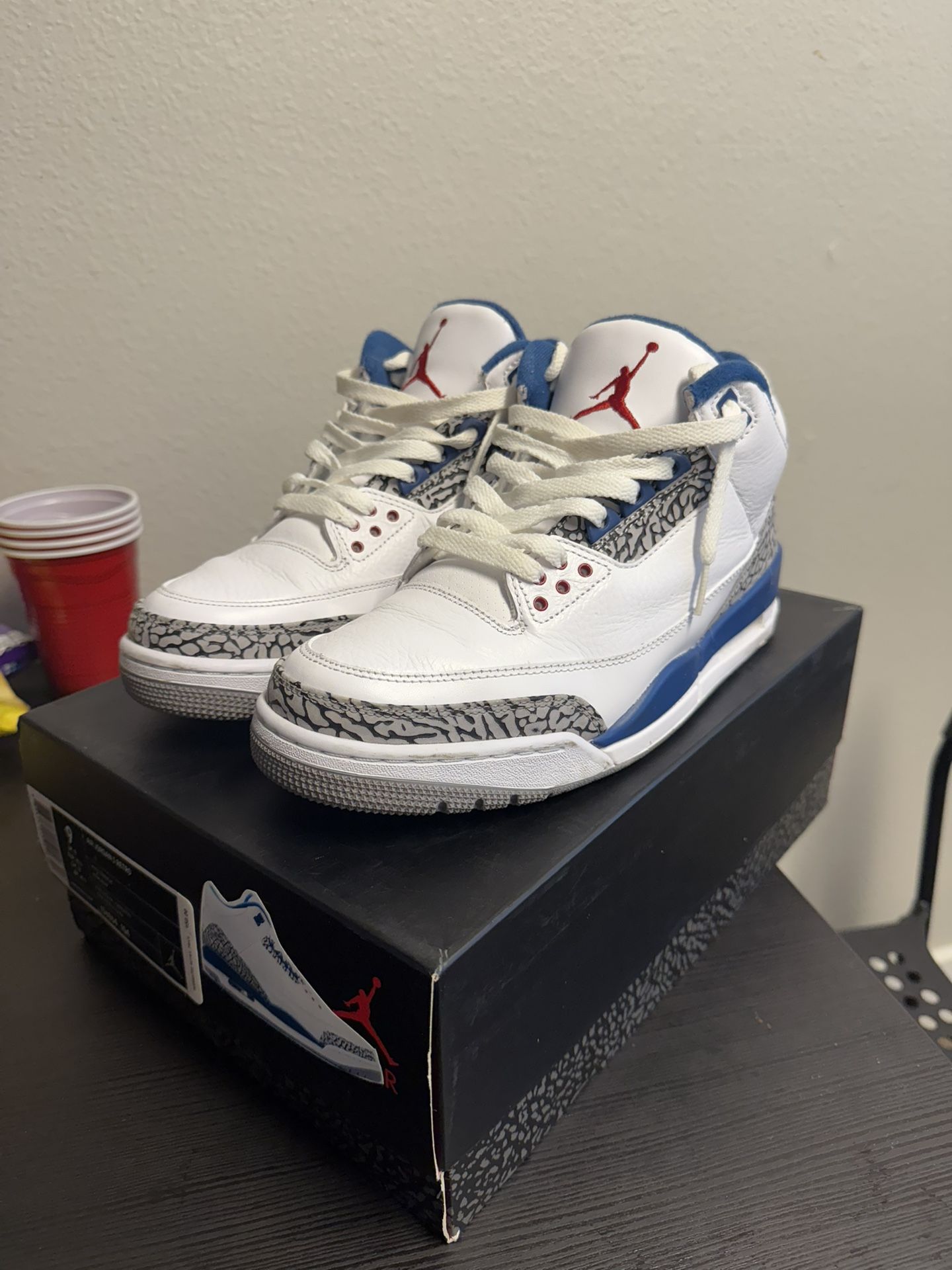 Jordan True Blue 3s