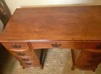 From this old desk/vanity to nightstands/end tables.