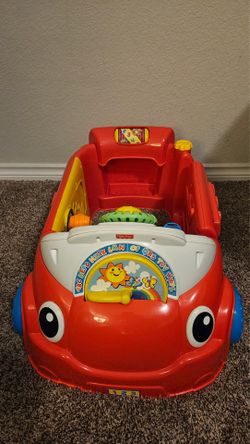 Fisher-Price Laugh & Learn Smart Stages Crawl Around Car activity center in red
