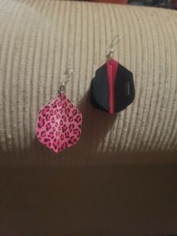 Unique Dart Flight Earrings Hand Made 