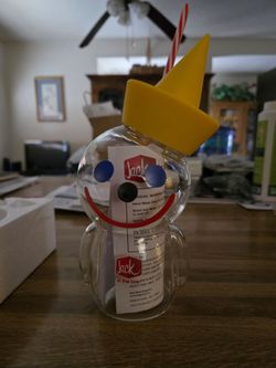 Jack In The Box Glass Sipper Cup $OBO$