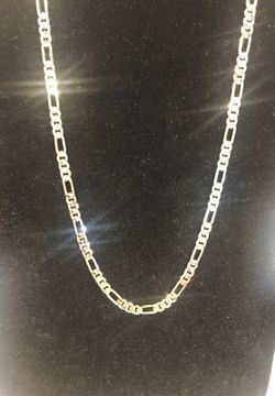 Gold Plated Figaro 24” Chain