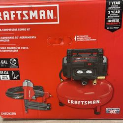 CRAFTSMAN 6-Gallons Portable 150 Psi Pancake Air Compressor with 