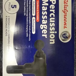 Gun percussion massager 5 pieces portable/ rechargeable