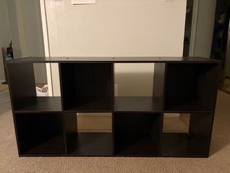 Large, black shelf (8 cube slots)