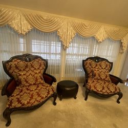 Michael Amini Luxury Living Room Set – Sofa, Chaise, 2 Accent Chairs, Coffee Table