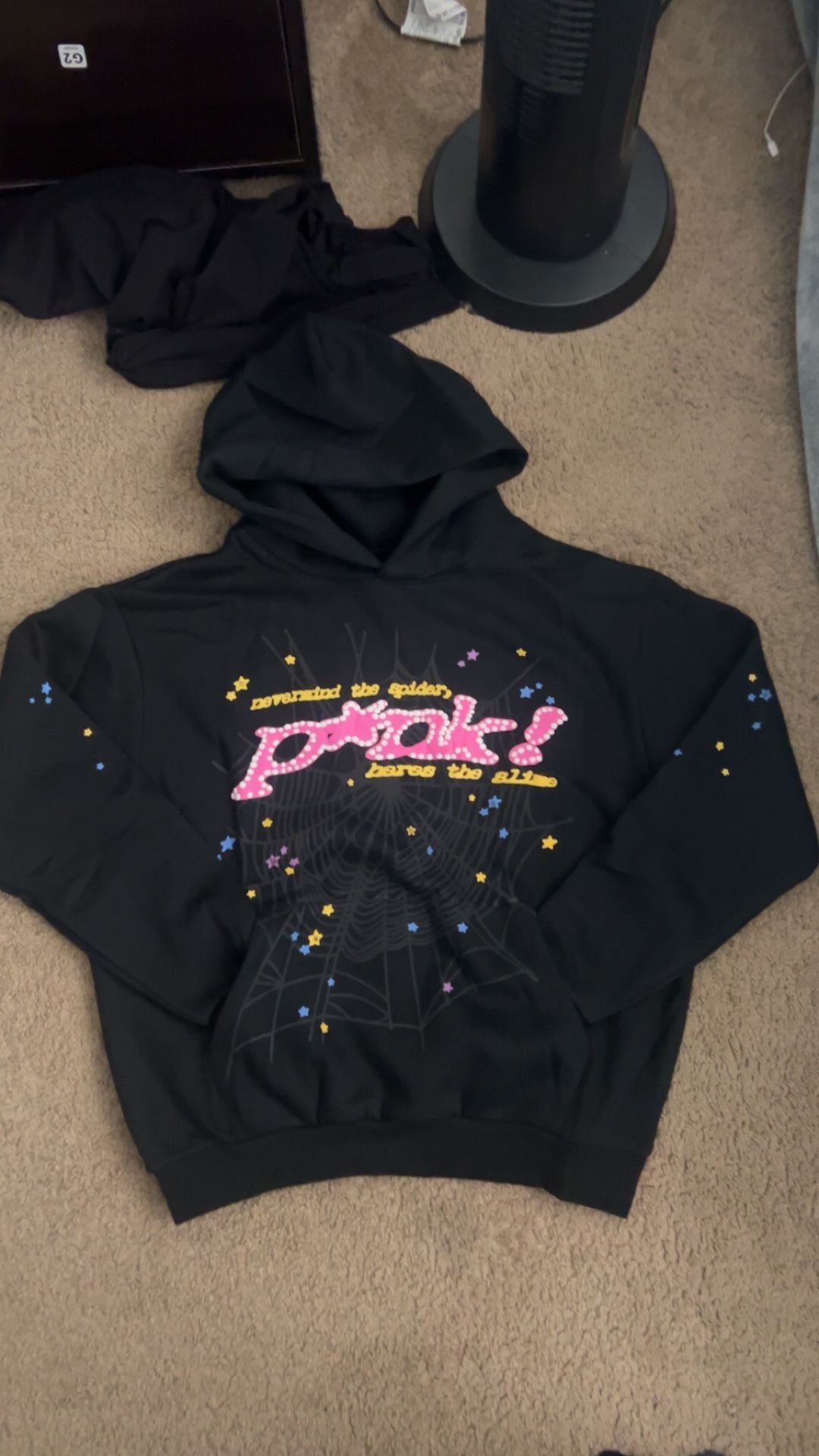Spider pink hoodie