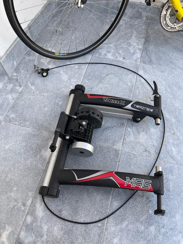 TranzX Max Magnetic Bike Trainer stand. Compare with new at 145