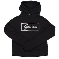 Guess Los Angeles Women’s Small Black Hoodie Sweatshirt Sparkle Logo Pullover