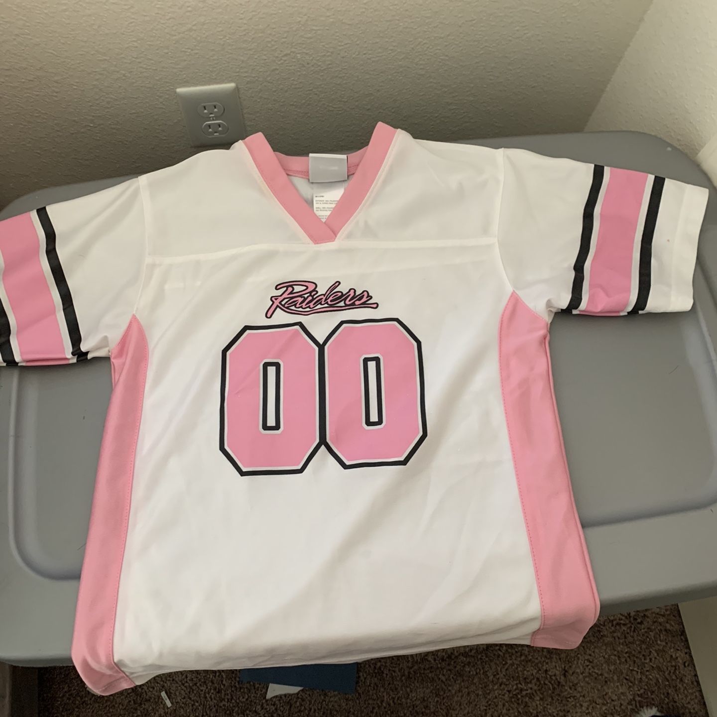 pink raiders jersey