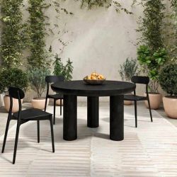 Rocca Black Dining Table - MOE'S HOME