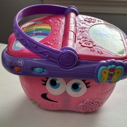 Leap Frog Pink Picnic Basket Toy Working Buttons and Music Basket Only